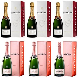 Bollinger Champagne NV Mixed Case (6 x 75cl)