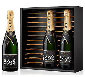 Moet & Chandon Grand Vintage Trilogy (1992, 2002, 2012) 3 x 75cl