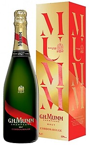 Mumm Cordon Rouge Brut NV 75cl in GOLD Gift Box