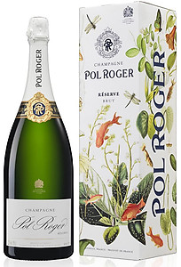 Pol Roger Brut Reserve NV Magnum (1.5 ltr) in Gift Box