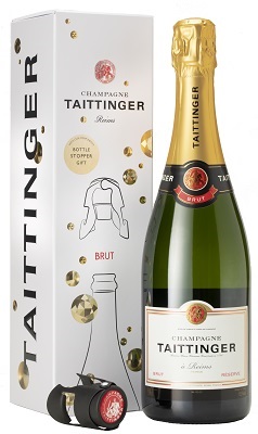 Taittinger Brut Reserve NV 75cl + Taittinger Stopper