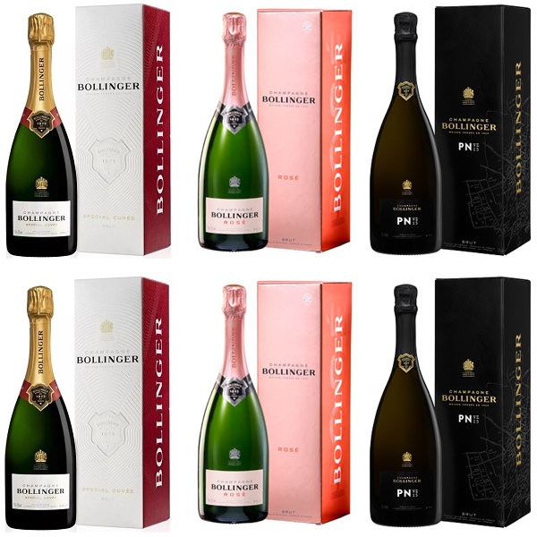 Bollinger Champagne Luxury Mixed Case (6 x 75cl)