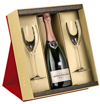 Bollinger Rose NV 75cl + 2 Glasses Set