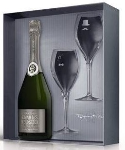 Charles Heidsieck Blanc de Blancs NV 75cl - Armchair Glass Pack