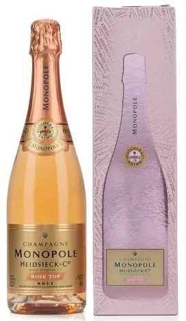 Heidsieck & Co. Monopole Rose Top Brut NV 75cl in Gift Box