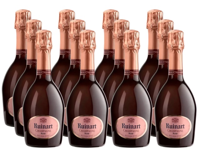 Ruinart Rose NV 12 X 37.5cl (Half Bottles) - CASE SALE